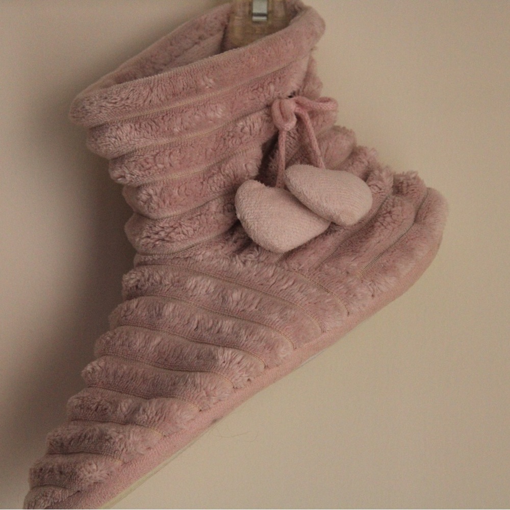 Pink Boot Slippers - Picture 2 of 2